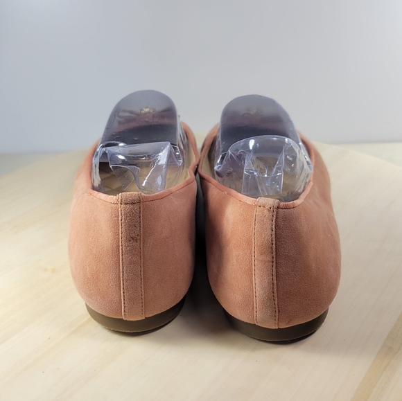 Michael Kors Bow Suede Round Toe Ballet Flats Coral Peachy Women's Size 10 - Picture 4 of 13